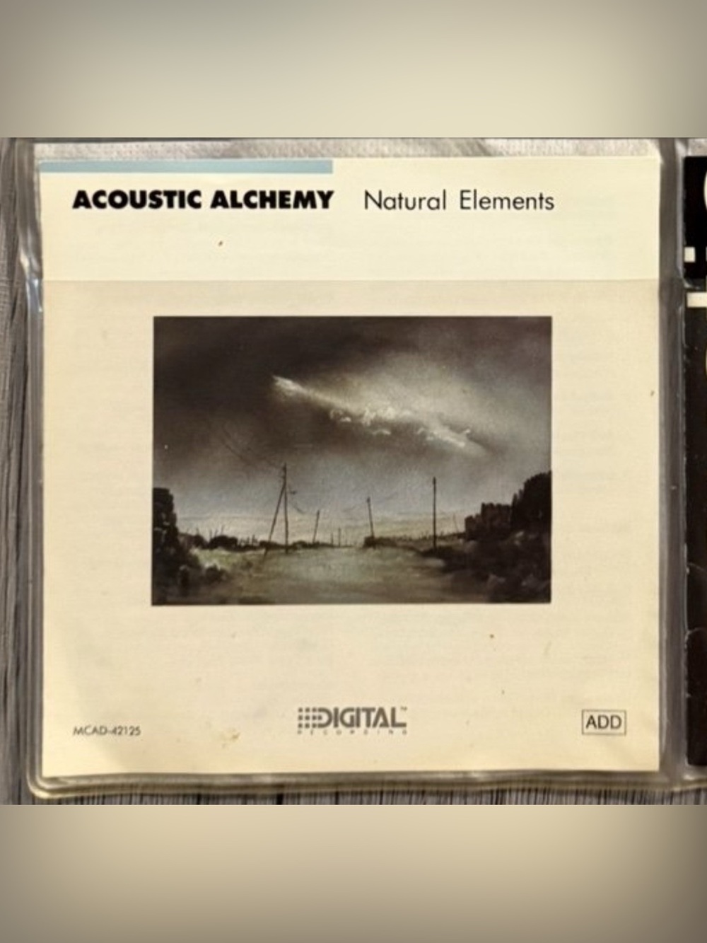 Acoustic Alchemy Natural Elements Audio Music CD and Booklet Only